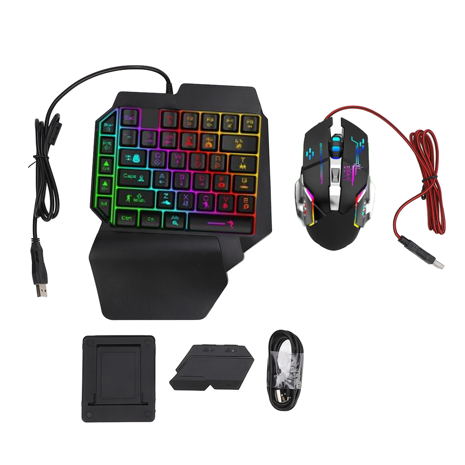 Gaming Keyboard Mouse And Headset Combo - Keyboard Mouse Converter Set Responsive Single