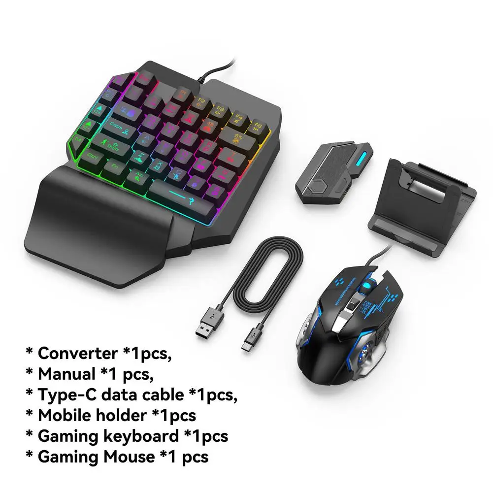 Gaming Keyboard Mouse And Headset Combo - New Mobile Game Converter Keyboard Mouse