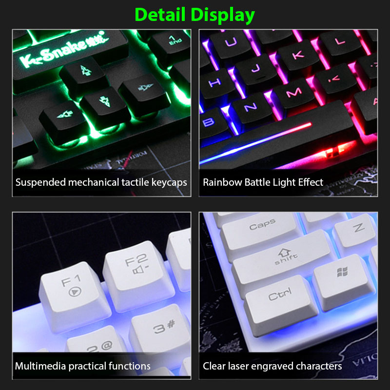 KM320 Keyboard And Mouse Set W - Gaming Keyboard Mouse And Headset Combo 评论和价格