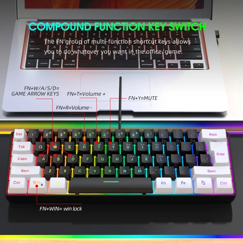 Keyboard and Mouse 60% Compute - Gaming Keyboard Mouse And Headset Combo 评论和价格