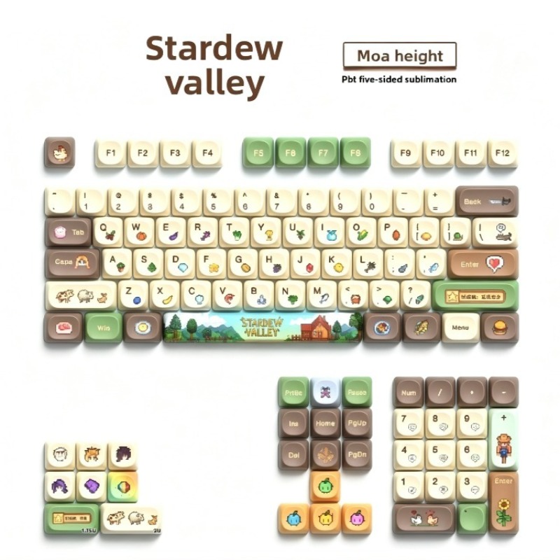 112PCS Stardew Valley Custom M - Gaming Keyboard Mechanical 评论和价格