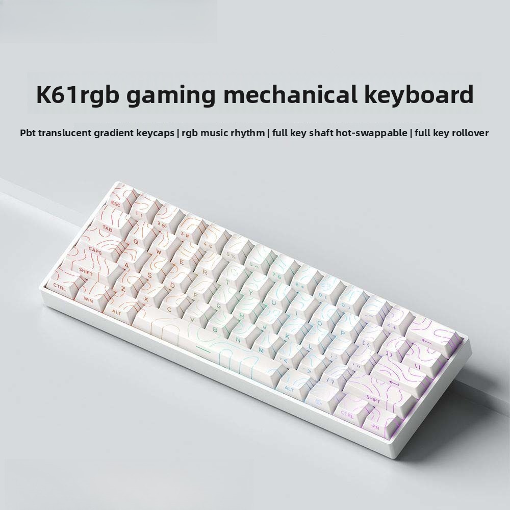 Teclado 60% Wireless Bluetooth - Keyboard Gaming Blue Switch 评论和价格