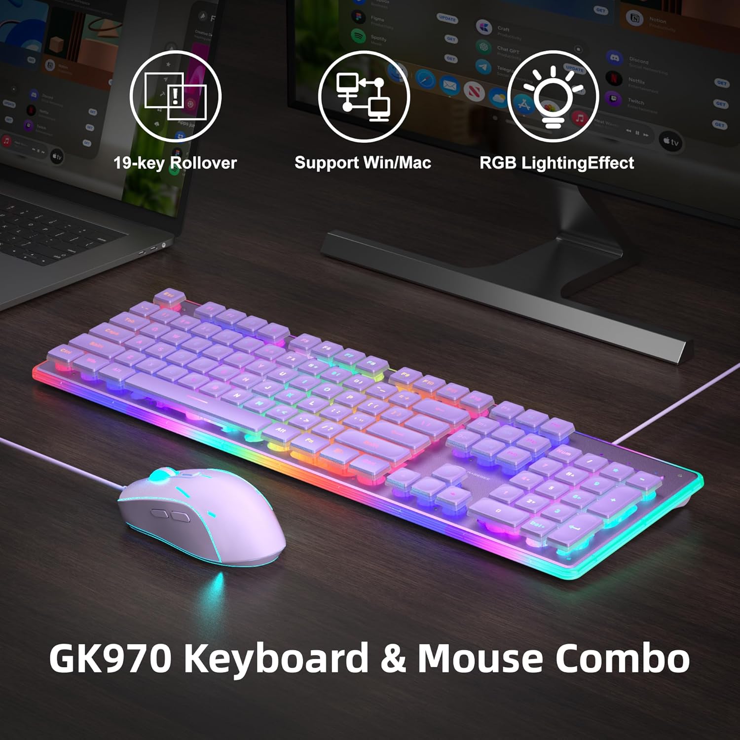 MageGee Gaming Keyboard and Mo - Gaming Keyboard Mouse And Headset Combo 评论和价格