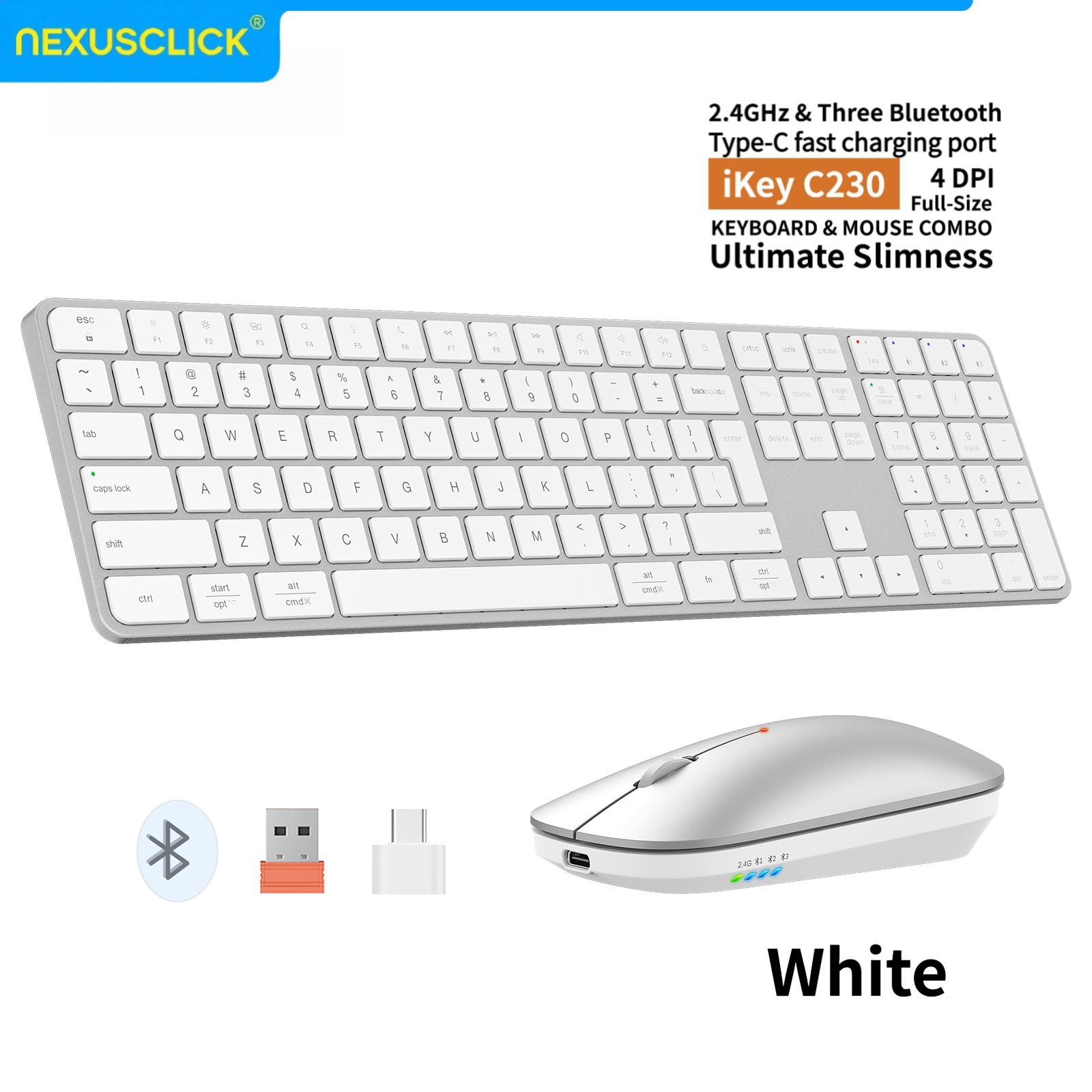 NexusClick Rechargeable Wirele - Gaming Keyboard That Is Quiet 评论和价格