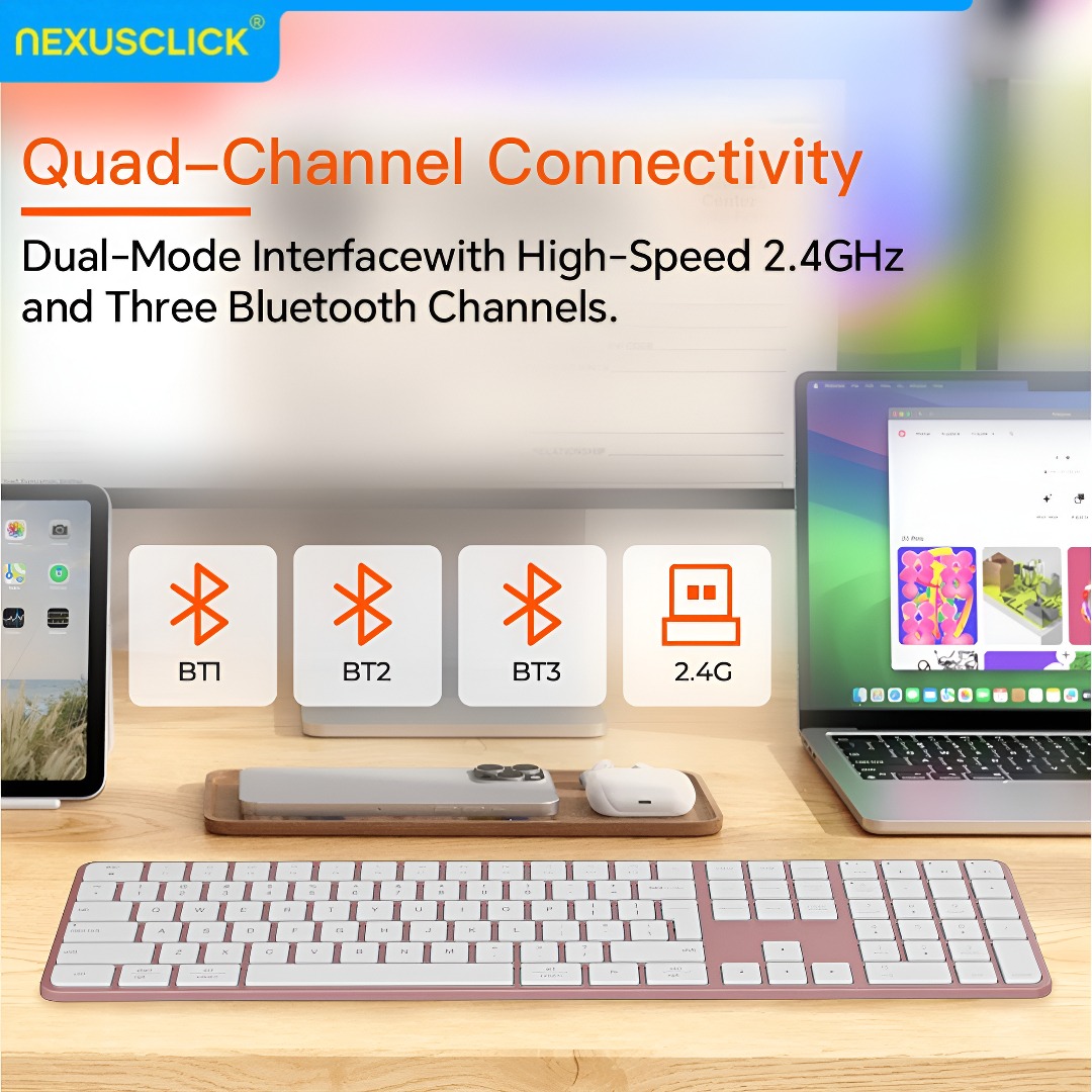NexusClick Rechargeable Wirele - Gaming Keyboard That Is Quiet 评论和价格