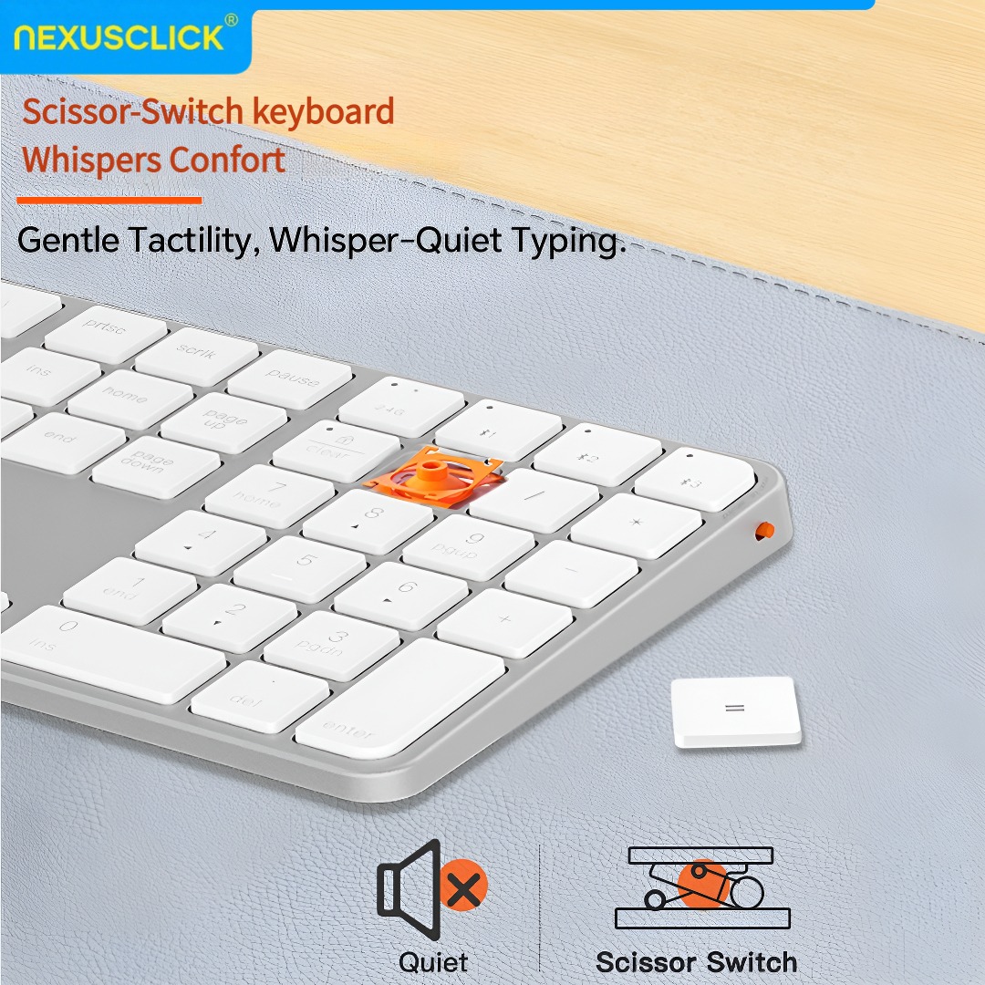 NexusClick Rechargeable Wirele - Gaming Keyboard That Is Quiet 评论和价格