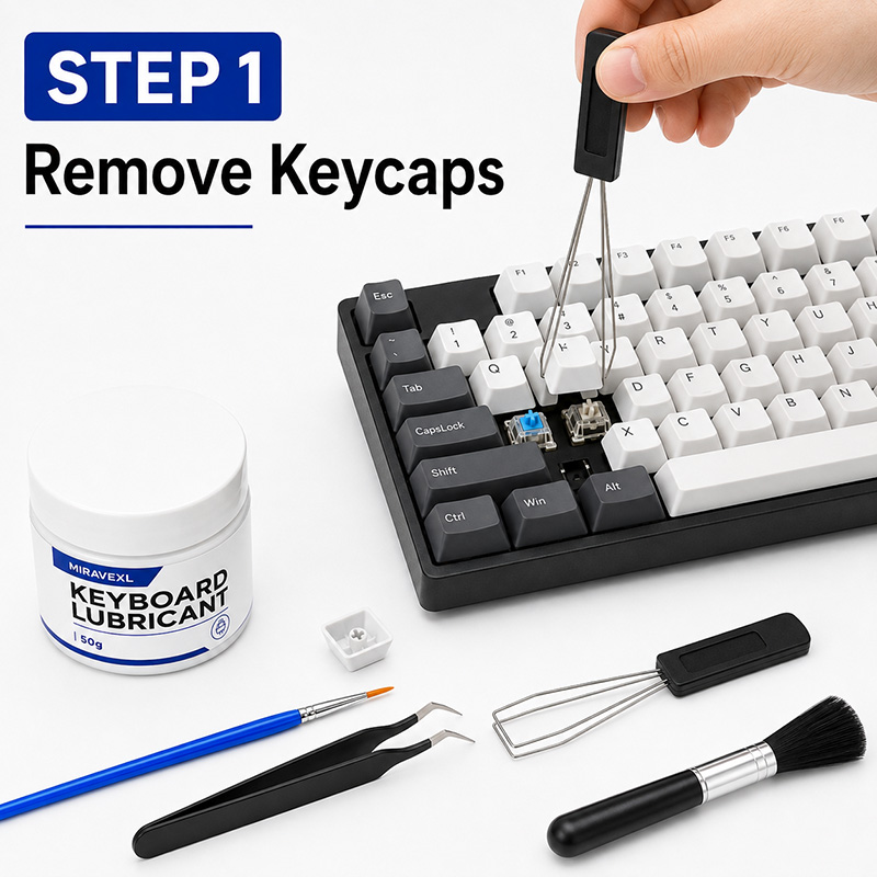 MIRAVEXL Keyboard Lube Kit 50g - Gaming Keyboard That Is Quiet 评论和价格