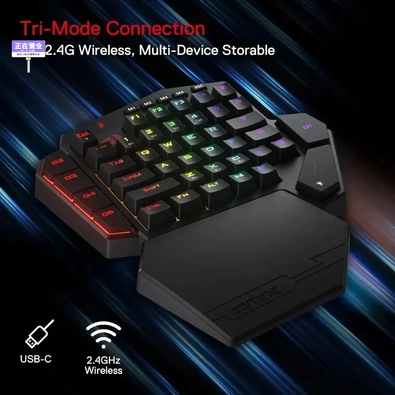 New Redragon K585 PRO Wireless - Gaming Keyboard 1 Hand 评论和价格