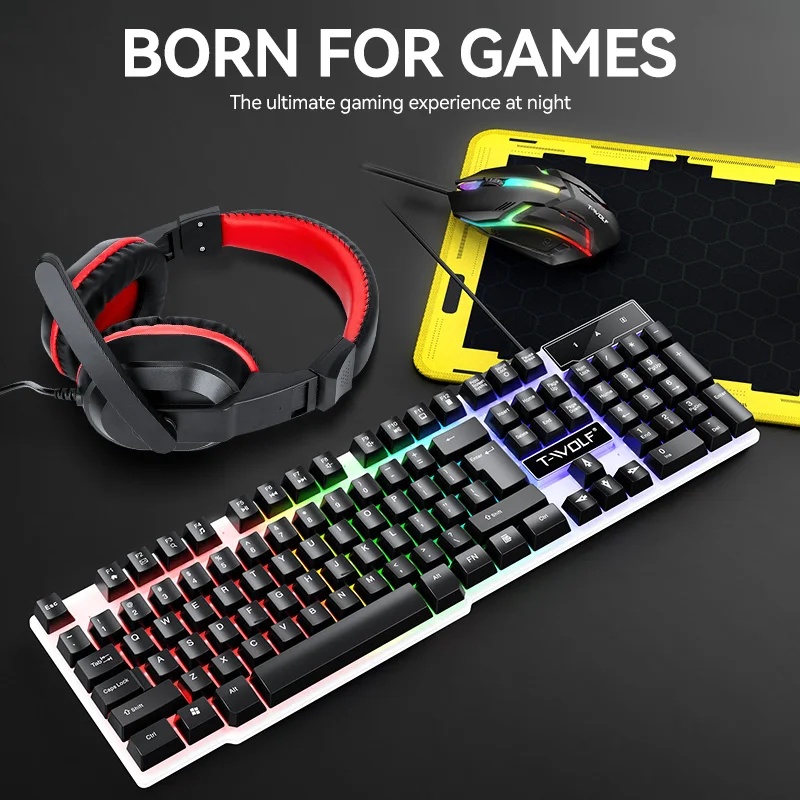 NEW USB Keyboard And Mouse Gam - Gaming Keyboard Mouse And Headset Combo 评论和价格