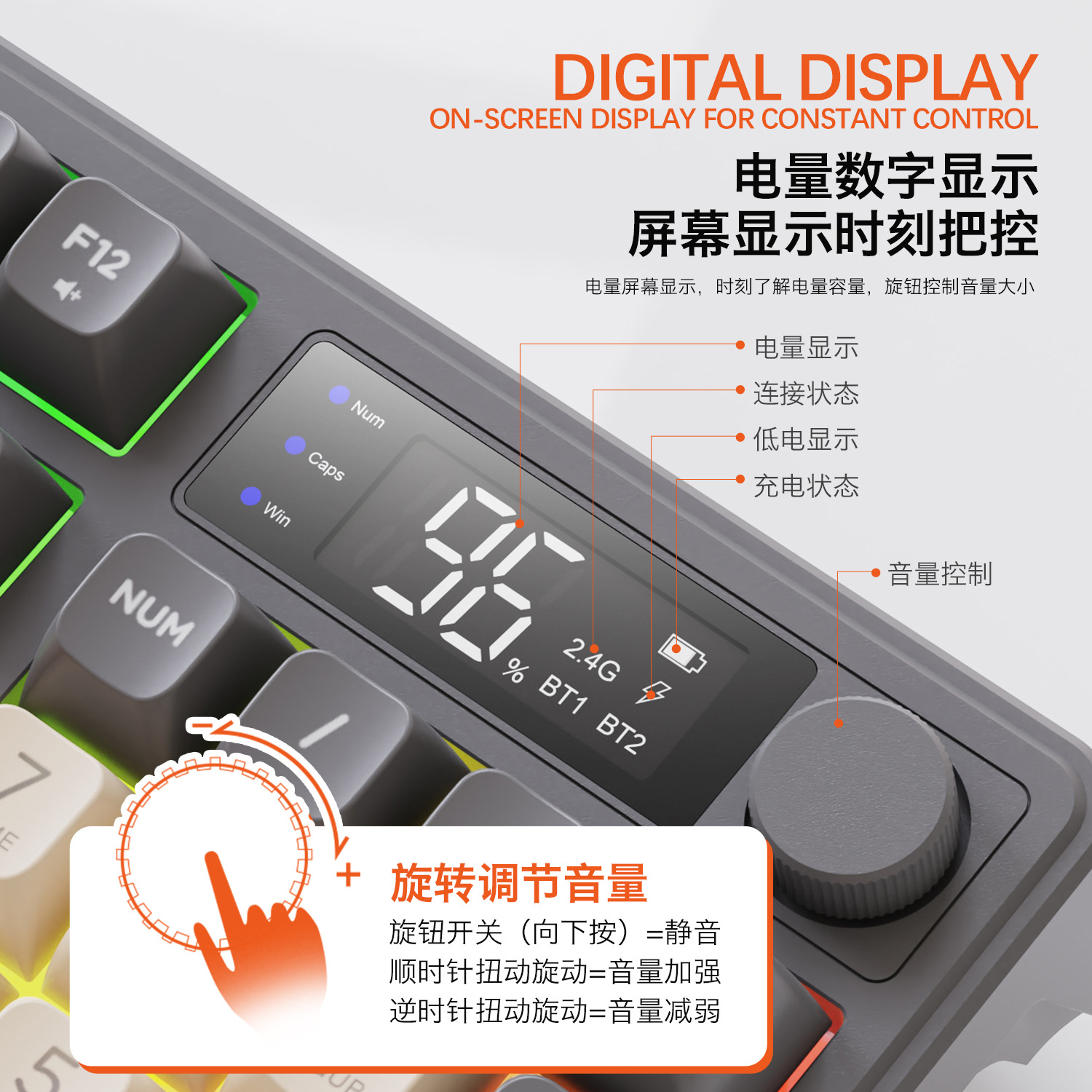 Hot Free Wolf T96 Wireless Dua - Gaming Keyboard Mechanical 评论和价格
