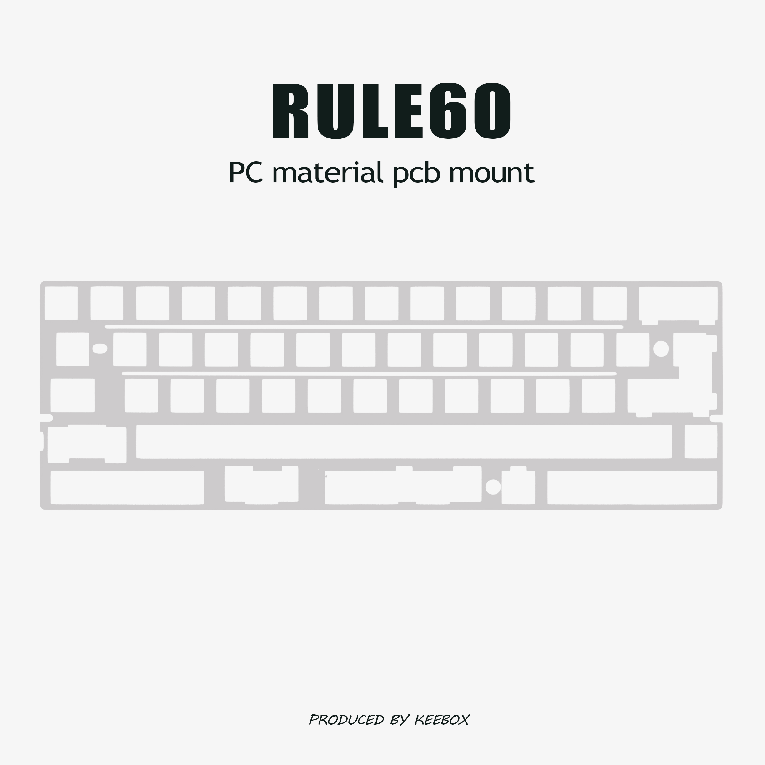 Keebox Rule60 V3 PC Fr4 Alumin - Hot Swap Pcb 评论和价格